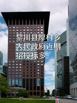 黎川县厚村乡人民政府近期招投标项目多