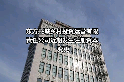 东方感城乡村投资运营有限责任公司