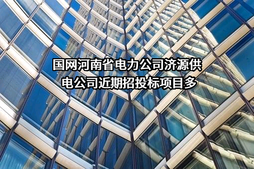 国网河南省电力公司济源供电公司