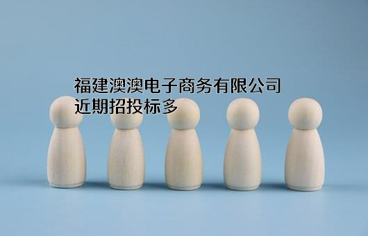 福建澳澳电子商务有限公司近期招投标项目多