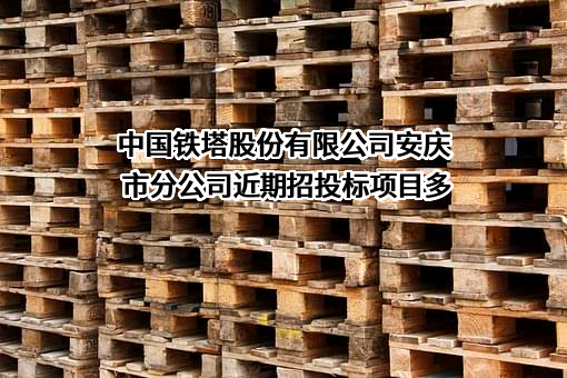 中国铁塔股份有限公司安庆市分公司近期招投标项目多