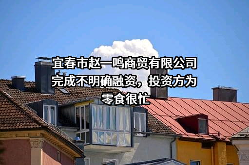 宜春市赵一鸣商贸有限公司完成不明确融资，投资方为零食很忙