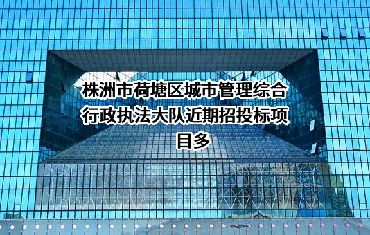 株洲市荷塘区城市管理综合行政执法大队近期招投标项目多