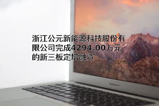 浙江公元新能源科技股份有限公司