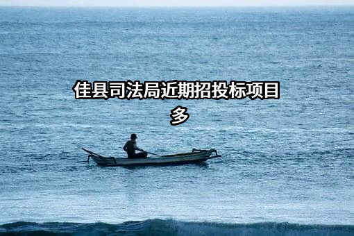 佳县司法局近期招投标项目多