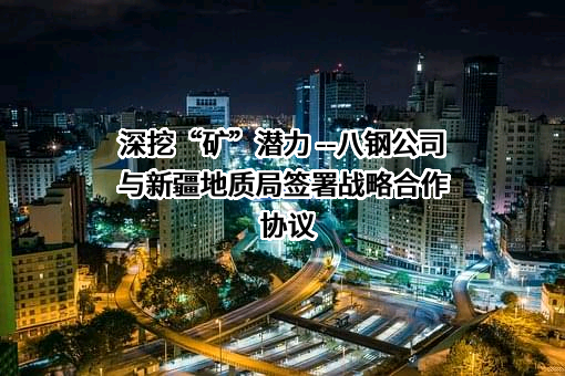 深挖“矿”潜力 --八钢公司与新疆地质局签署战略合作协议