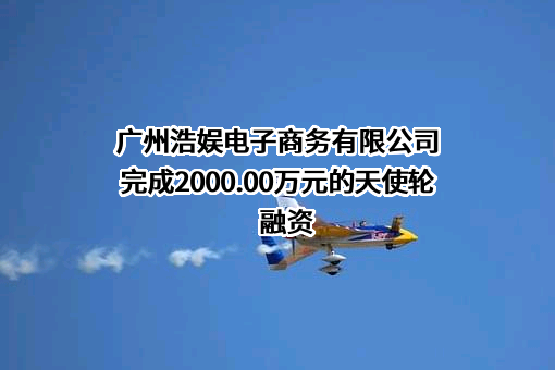 广州浩娱电子商务有限公司完成2000.00万元的天使轮融资