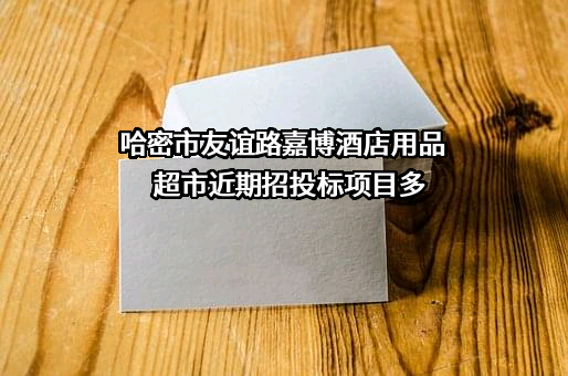 哈密市友谊路嘉博酒店用品超市