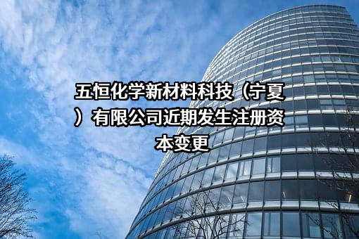 五恒化学新材料科技（宁夏）有限公司