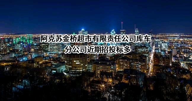 阿克苏金桥超市有限责任公司库车分公司