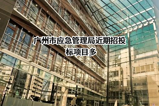 广州市应急管理局近期招投标项目多