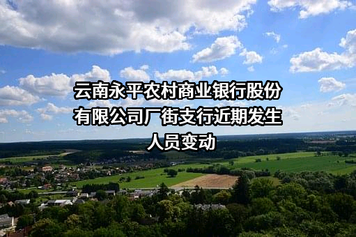 云南永平农村商业银行股份有限公司厂街支行
