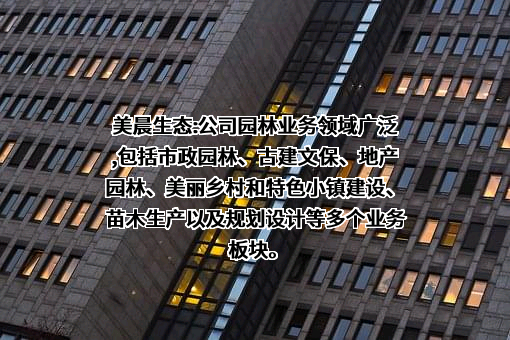 山东美晨生态环境股份有限公司