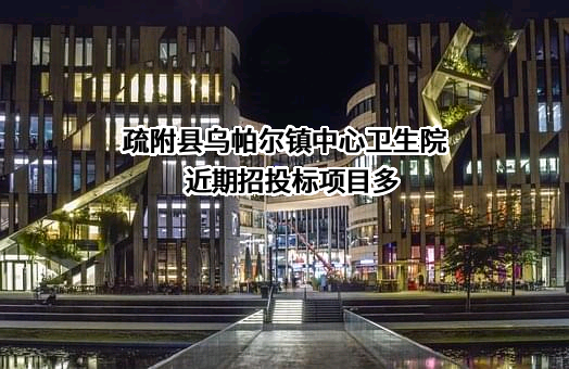 疏附县乌帕尔镇中心卫生院近期招投标项目多