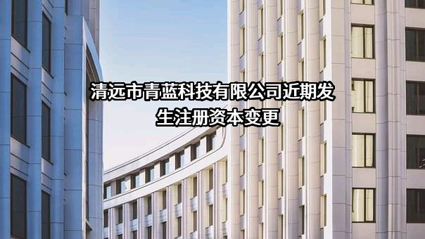 清远市青蓝科技有限公司