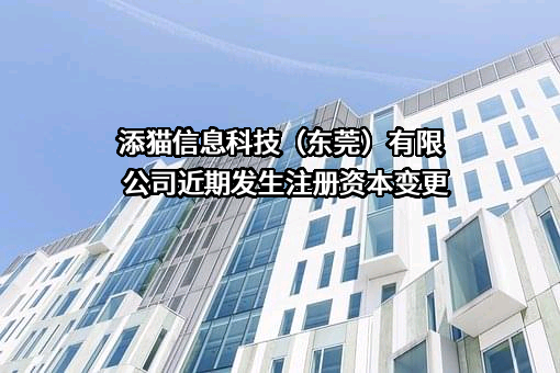 添猫信息科技（东莞）有限公司