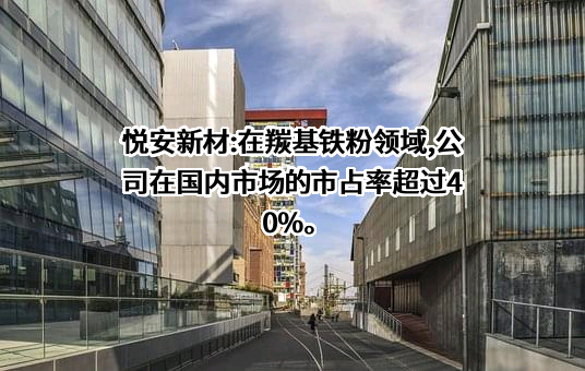 江西悦安新材料股份有限公司