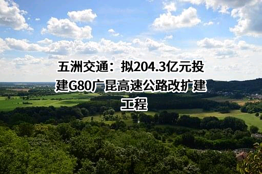 广西五洲交通股份有限公司