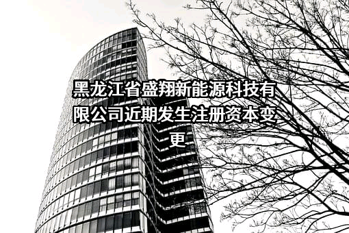 黑龙江省盛翔新能源科技有限公司近期发生注册资本变更