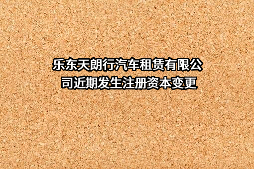 乐东天朗行汽车租赁有限公司