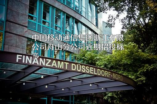 中国移动通信集团浙江有限公司舟山分公司