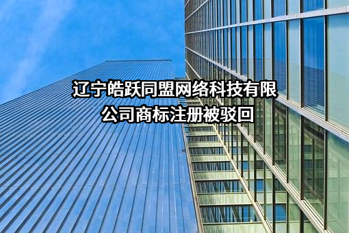 辽宁皓跃同盟网络科技有限公司商标注册被驳回