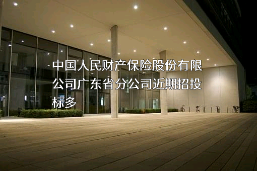 中国人民财产保险股份有限公司广东省分公司