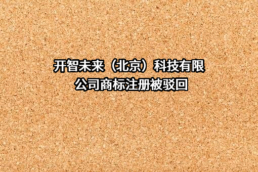 开智未来（北京）科技有限公司商标注册被驳回