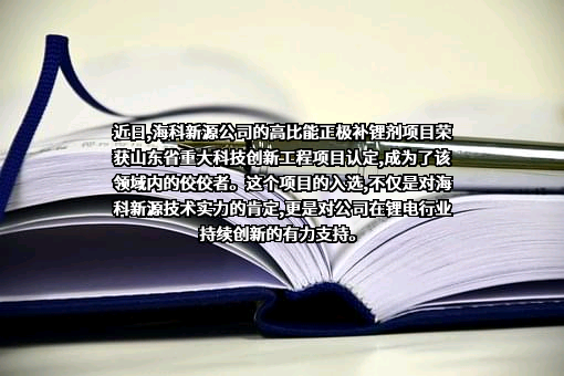 山东海科新源材料科技股份有限公司