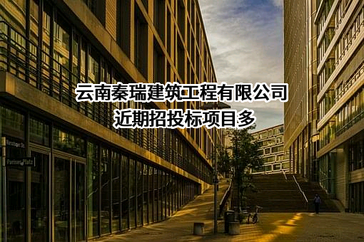 云南秦瑞建筑工程有限公司近期招投标项目多
