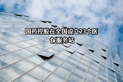 国药控股在全国设立23个医保服务站