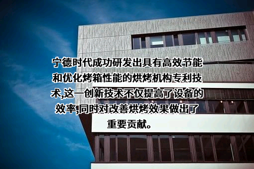 宁德时代新能源科技股份有限公司