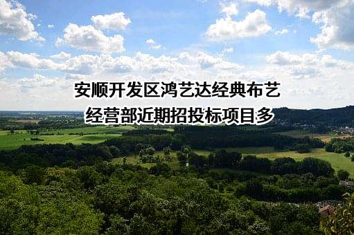 安顺开发区鸿艺达经典布艺经营部近期招投标项目多