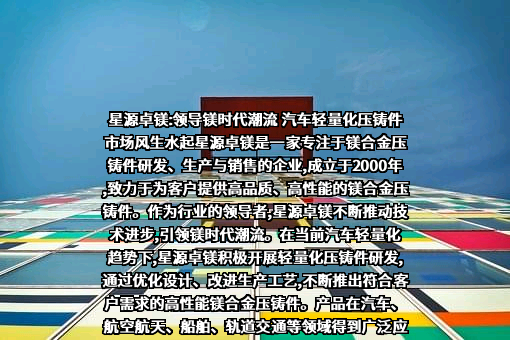 宁波星源卓镁技术股份有限公司