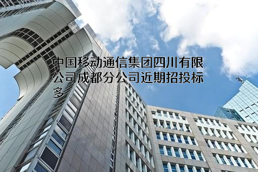 中国移动通信集团四川有限公司成都分公司