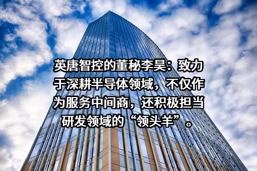 深圳市英唐智能控制股份有限公司