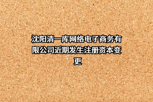 沈阳清一库网络电子商务有限公司