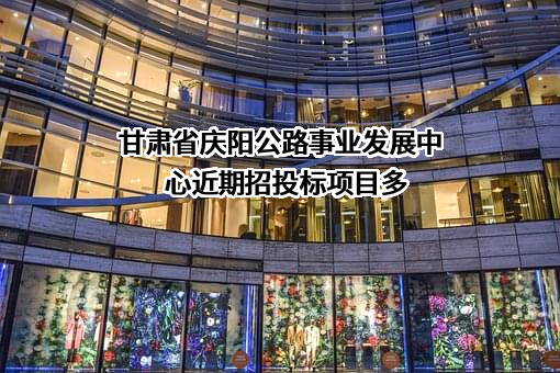 甘肃省庆阳公路事业发展中心近期招投标项目多