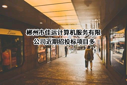 郴州市佳运计算机服务有限公司近期招投标项目多