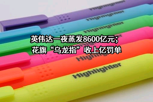 英伟达一夜蒸发8600亿元；花旗“乌龙指”收上亿罚单