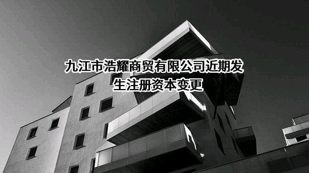九江市浩耀商贸有限公司