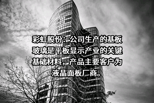 彩虹显示器件股份有限公司