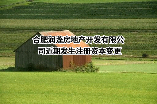 合肥润蓬房地产开发有限公司