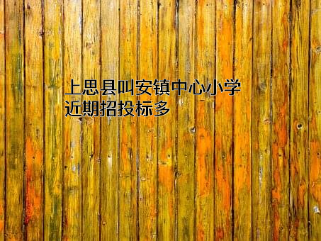 上思县叫安镇中心小学