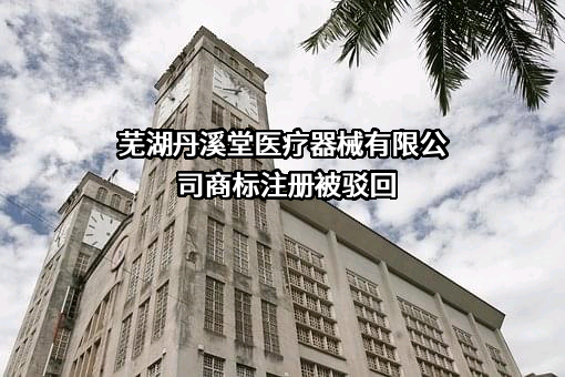 芜湖丹溪堂医疗器械有限公司商标注册被驳回