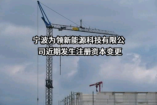 宁波为领新能源科技有限公司