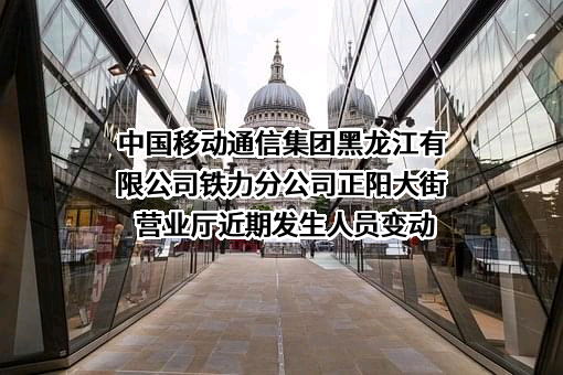 中国移动通信集团黑龙江有限公司铁力分公司正阳大街营业厅