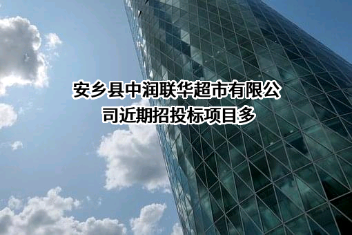 安乡县中润联华超市有限公司近期招投标项目多