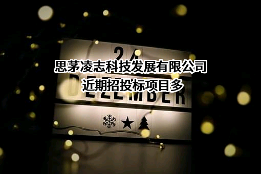 思茅凌志科技发展有限公司近期招投标项目多
