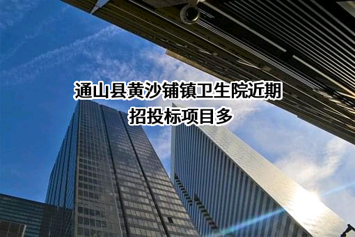 通山县黄沙铺镇卫生院近期招投标项目多